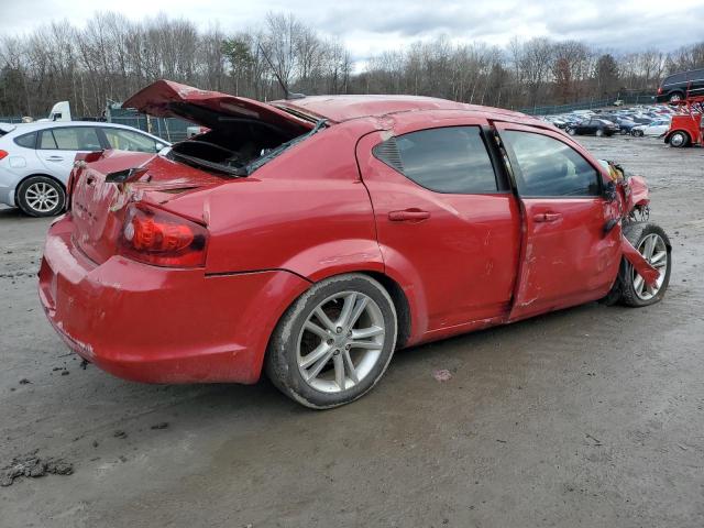 1B3BD1FG6BN534876 - 2011 DODGE AVENGER MA RED photo 3