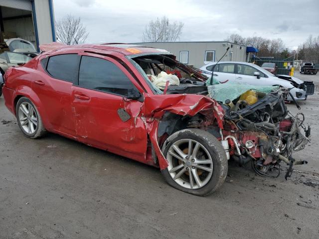 1B3BD1FG6BN534876 - 2011 DODGE AVENGER MA RED photo 4