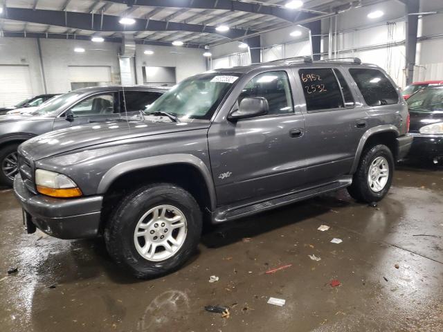 1B4HS38NX2F210942 - 2002 DODGE DURANGO SP GRAY photo 1