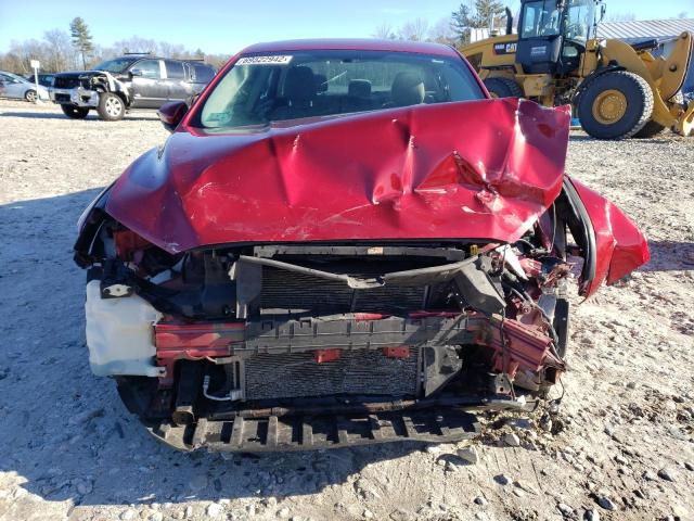 3FA6P0G72ER105760 - 2014 FORD FUSION S RED photo 5
