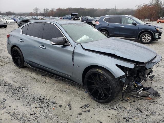 JN1EV7AR9JM440986 - 2018 INFINITI Q50 LUXE BLUE photo 4