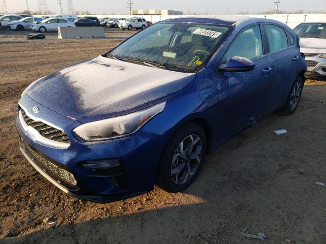 3KPF24AD3ME413718 - 2021 KIA FORTE FE BLUE photo 2