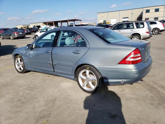 WDBRF52H86F773860 - 2006 MERCEDES-BENZ C230 GRAY photo 2