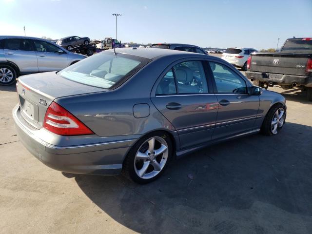 WDBRF52H86F773860 - 2006 MERCEDES-BENZ C230 GRAY photo 3