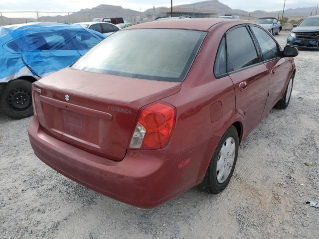 KL5JD52ZX4K067612 - 2004 SUZUKI FORENZA S BURGUNDY photo 3