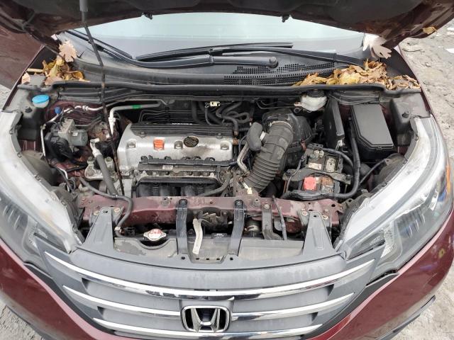 5J6RM4H71EL016289 - 2014 HONDA CR-V EXL BURGUNDY photo 12