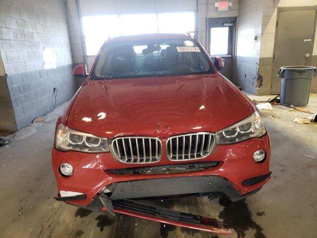 5UXWX9C50G0D85962 - 2016 BMW X3 XDRIVE2 RED photo 5