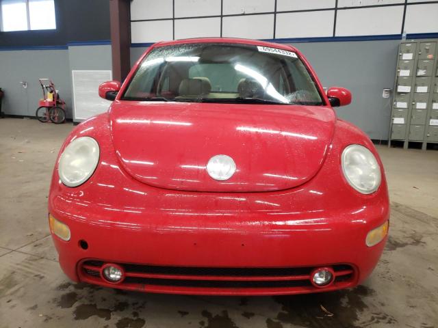 3VWCK21C63M421750 - 2003 VOLKSWAGEN NEW BEETLE RED photo 5