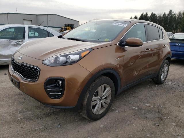 KNDPMCAC8K7517652 - 2019 KIA SPORTAGE L BROWN photo 1