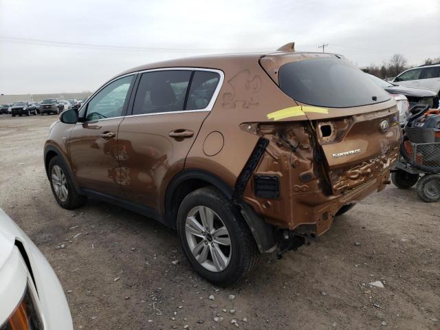 KNDPMCAC8K7517652 - 2019 KIA SPORTAGE L BROWN photo 2