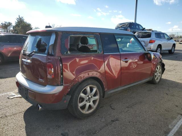 WMWML33578TN66441 - 2008 MINI COOPER CLU MAROON photo 3