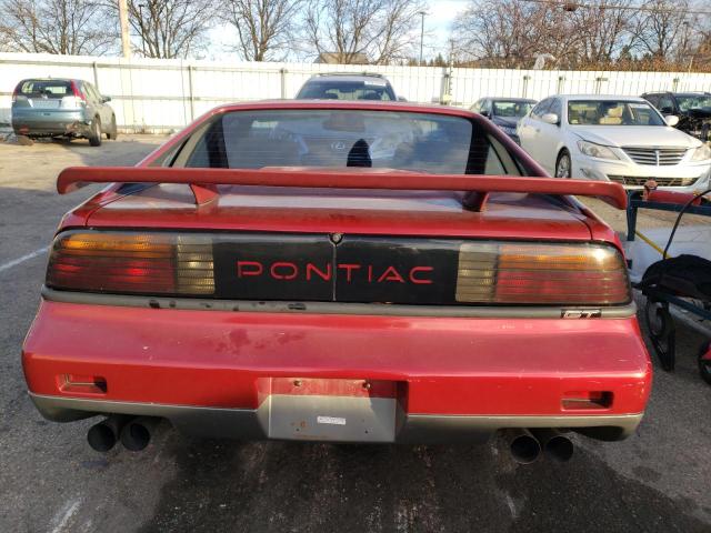 1G2PG1197HP219364 - 1987 PONTIAC FIERO GT RED photo 6