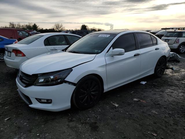 1HGCR2F8XDA190032 - 2013 HONDA ACCORD EXL WHITE photo 1