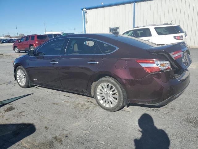 4T1BD1EB2DU001271 - 2013 TOYOTA AVALON HYB BURGUNDY photo 2