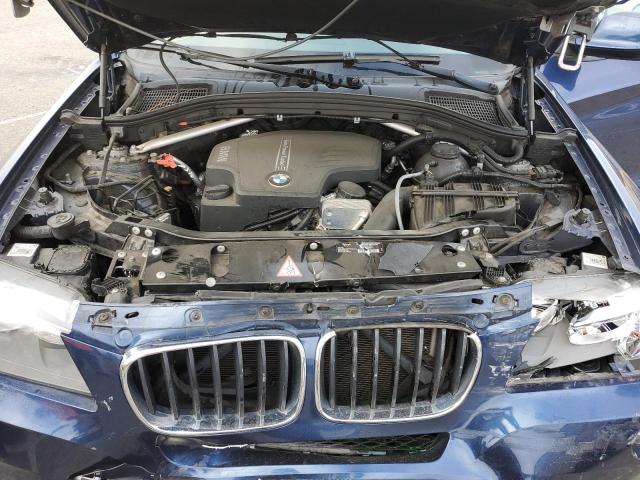 5UXWX9C52D0A11395 - 2013 BMW X3 XDRIVE2 BLUE photo 12