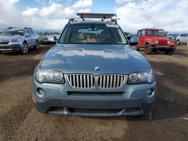 WBXPC9C40AWJ33156 - 2010 BMW X3 XDRIVE3 BLUE photo 5