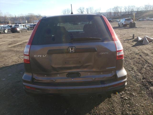 5J6RE4H40BL086509 - 2011 HONDA CRV GRAY photo 6