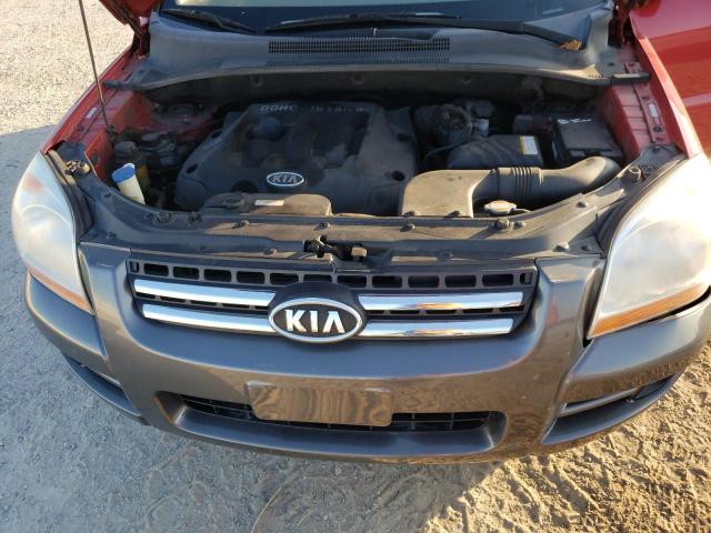 KNDJF724877416391 - 2007 KIA SPORTAGE RED photo 12