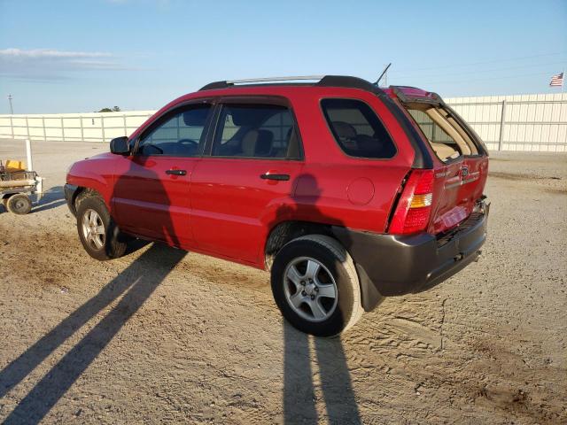 KNDJF724877416391 - 2007 KIA SPORTAGE RED photo 2