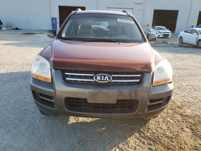 KNDJF724877416391 - 2007 KIA SPORTAGE RED photo 5