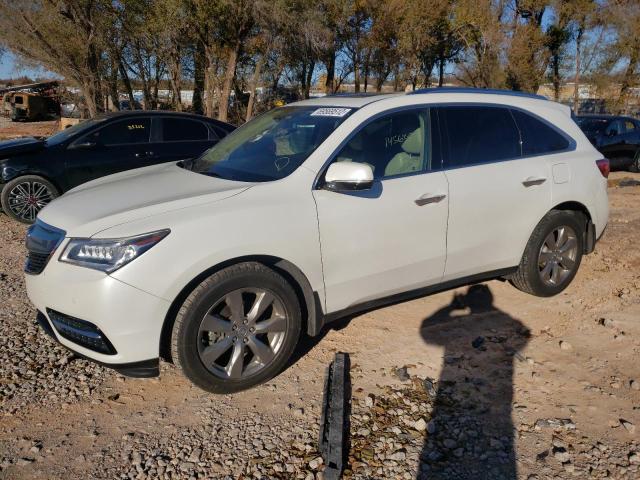 5FRYD4H89EB011093 - 2014 ACURA MDX ADVANC WHITE photo 1