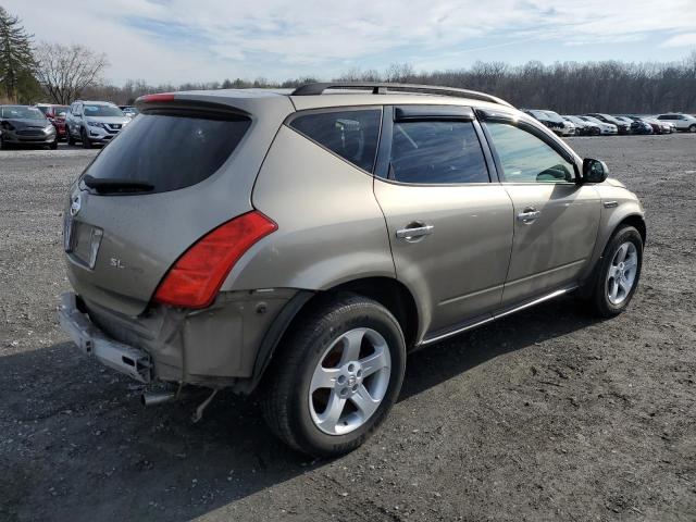 JN8AZ08WX4W316015 - 2004 NISSAN MURANO BROWN photo 3