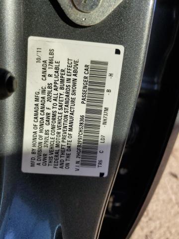 2HGFB2F97CH****** - 2012 HONDA CIVIC EXL 石墨色 照片 12