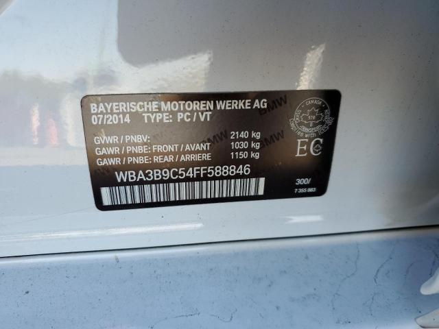 WBA3B9C54FF588846 - 2015 BMW 335 XI TWO TONE photo 12