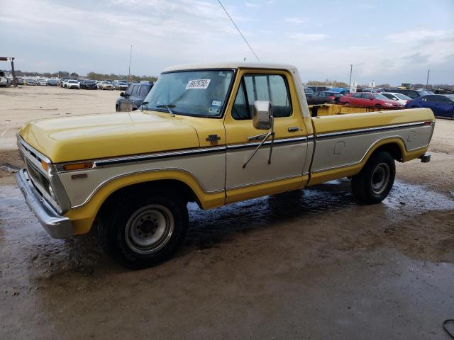 F25JRX82434 - 1977 FORD F-150 YELLOW photo 1