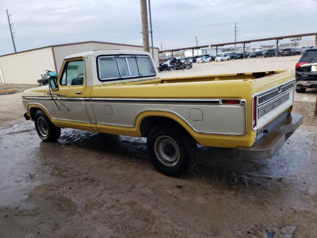 F25JRX82434 - 1977 FORD F-150 YELLOW photo 2