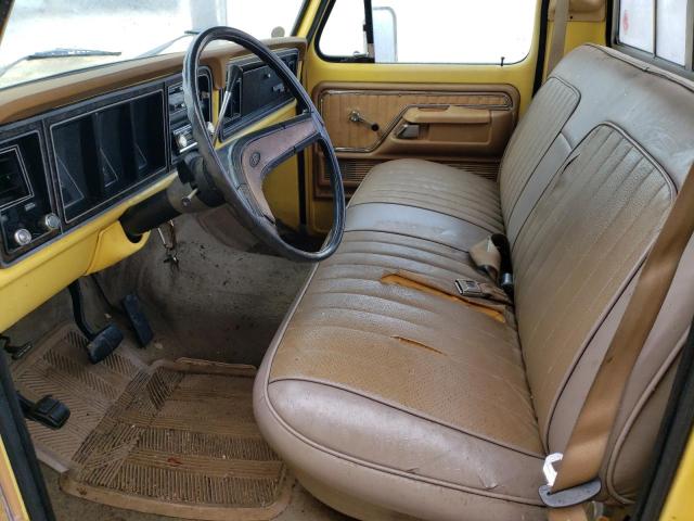 F25JRX82434 - 1977 FORD F-150 YELLOW photo 7