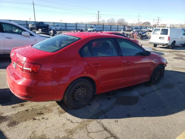 3VW2K7AJ9FM280779 - 2015 VOLKSWAGEN JETTA BASE 红色 照片 3