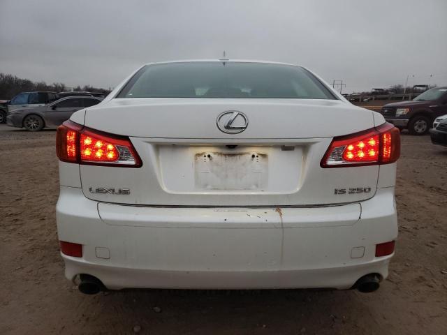 JTHBK262295092704 - 2009 LEXUS IS 250 WHITE photo 6