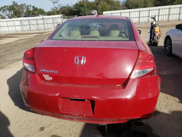 1HGCS1B83CA017875 - 2012 HONDA ACCORD EXL RED photo 6