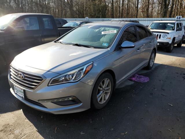 5NPE24AA8FH113107 - 2015 HYUNDAI SONATA ECO SILVER photo 1