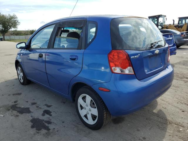 KL1TD66638B140051 - 2008 CHEVROLET AVEO BASE BLUE photo 2