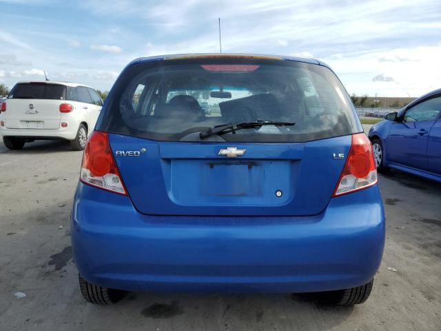 KL1TD66638B140051 - 2008 CHEVROLET AVEO BASE BLUE photo 6