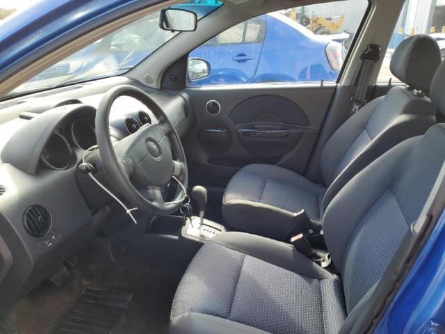 KL1TD66638B140051 - 2008 CHEVROLET AVEO BASE BLUE photo 7