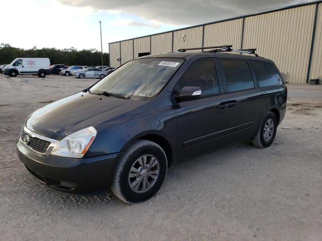 KNDMG4C72C6464521 - 2012 KIA SEDONA GRAY photo 1