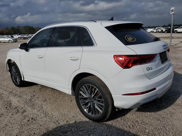 WA1AUCF30N1015959 - 2022 AUDI Q3 PREMIUM WHITE photo 2