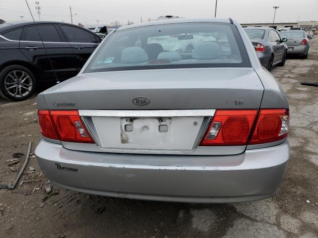 KNAGD128355421732 - 2005 KIA OPTIMA SILVER photo 6