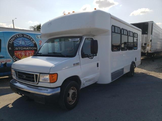 1FDXE45P66HA88975 - 2006 FORD E450 BUS WHITE photo 1