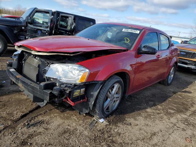 1B3BD1FB8BN585042 - 2011 DODGE AVENGER MA RED photo 1