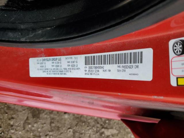 1B3BD1FB8BN585042 - 2011 DODGE AVENGER MA RED photo 13