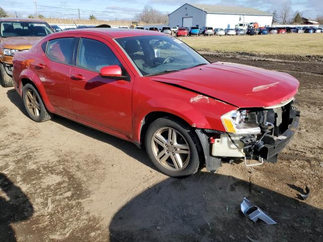 1B3BD1FB8BN585042 - 2011 DODGE AVENGER MA RED photo 4