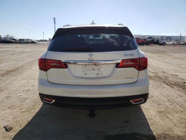 5FRYD4H98GB028981 - 2016 ACURA MDX ADVANC WHITE photo 6