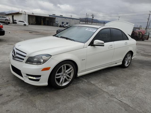 WDDGF4HB9CR228921 - 2012 MERCEDES-BENZ C 250 WHITE photo 1