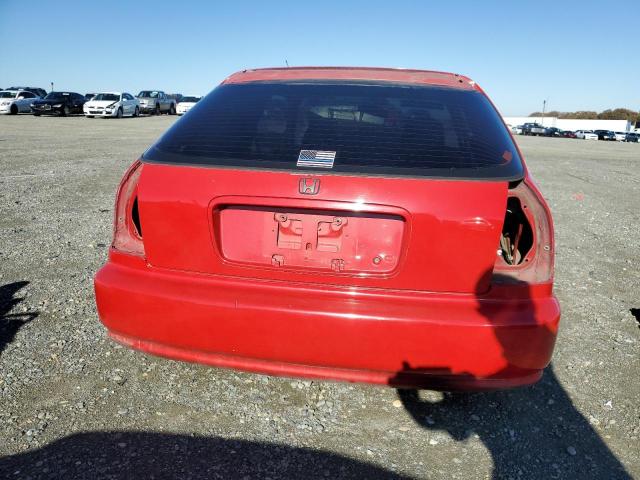 2HGEJ6324TH102003 - 1996 HONDA CIVIC CX RED photo 6