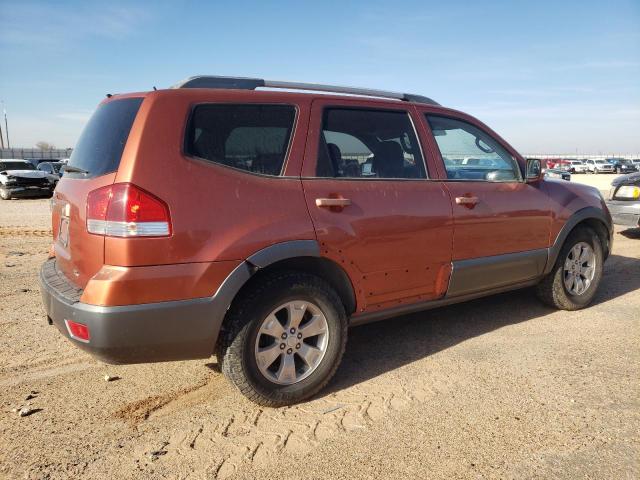 KNDJJ741395023706 - 2009 KIA BORREGO LX ORANGE photo 3