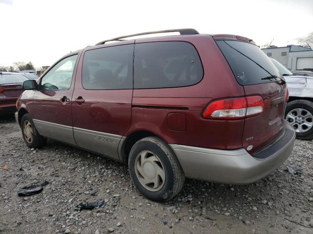 4T3ZF13C52U486711 - 2002 TOYOTA SIENNA LE MAROON photo 2